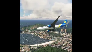 amazing view when the plane lands at the airport Eps 0041