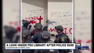 Inside look into the damage at PSU's library