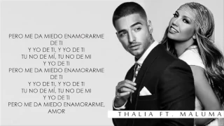 Desde Esa Noche   Maluma Ft Thalia   Video Letra 2016