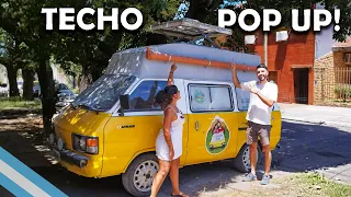 ASI fabricamos el POP UP para nuestra MINI VAN (TECHO EXTENSIBLE MOTORHOME)