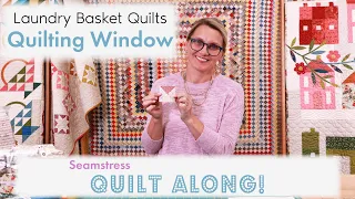 FUN and SIMPLE BORDER with Quarter Square Triangles! Seamstress Quilt Along - Week 3