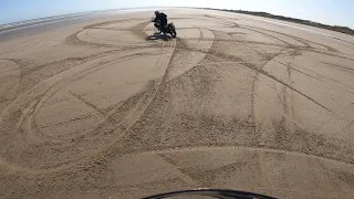Honda Africa Twin Beach drift