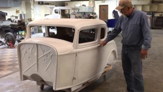 1932 Ford 5 Window Fiberglass Coupe Body