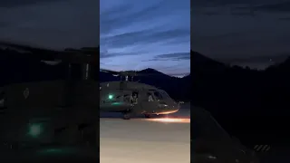 Blackhawk night ops in the North Carolina mountains #military #blackhawk #helicopter #aviation