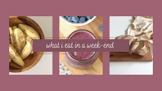 what i eat in a day (weekend) after weeks of binging |  tw ed