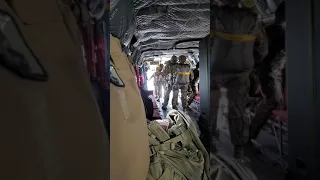 Special Operations jump from a CH-47 Chinook helicopter