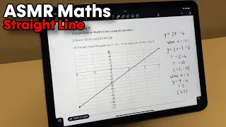 ASMR | Solving Straight Line Problems ✏️