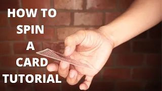 Card Spinning Tutorial | How to Spin A Card On your Finger | Card Trick