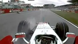 F1 2008 - Timo Glock OnBoard Crash [Hockenheim]