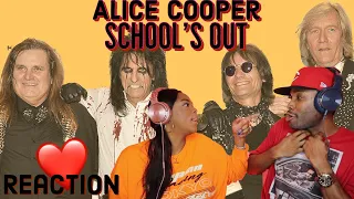 First time hearing Alice Cooper "School's Out" Reaction | Asia and BJ