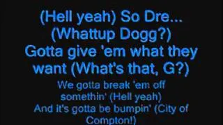 Snoop Dogg Ft. Dr. Dre - G Thang Lyrics