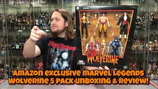 Marvel Legends Wolverine 5 Pack Amazon Exclusive Unboxing & Review!