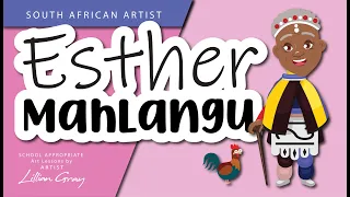 South African Artist Esther Mahlangu by Lillian Gray
