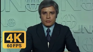 Cid Moreira jovem no Jornal Nacional