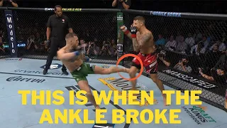 This is how Conor McGregor broke his leg: 4K Slow Motion