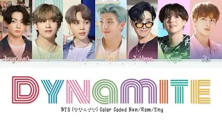 BTS 'Dynamite' Lyrics (방탄소년단 Color Coded Lyrics)