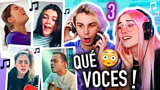 REACCIONANDO a MIS SEGUIDORES CANTANDO 3 🎵 INCREÍBLE!! | @LeandroRojo_  y Carla Laubalo