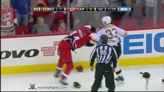 Zdeno Chara vs Jay Harrison Apr 13, 2013