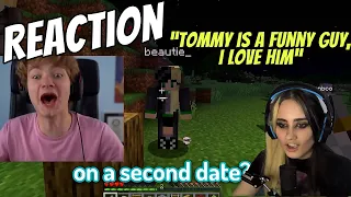 Tommyinnit Girlfriend Reacts to Tommy's New Video "I went on my First Date in Minecraft..."