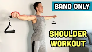 AT-HOME SHOULDER WORKOUT USING ONLY RESISTANCE BANDS