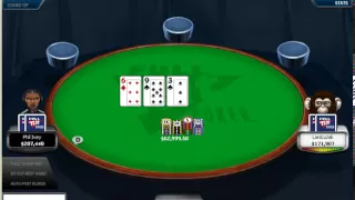 Phil Ivey wins a $406,813.50 pot vs. Lars Luzak in a HU NL Holdem