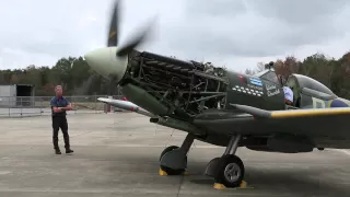 Spitfire MK XVI - First Engine Run in 17 Years!