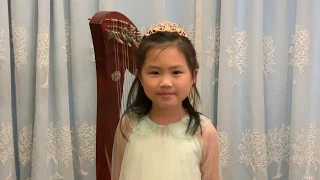 Marcel Grandjany Barcarolle by Charisma Kate (Harp ABRSM  Grade 3) @ 6 years old