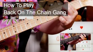 'Back On The Chain Gang' The Pretenders Guitar & Bass Lesson