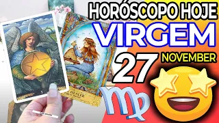 UM MILAGRE ACONTECE NA SUA VIDA 😍 Horoscopo do dia de hoje VIRGEM 27 novembro 2022♍tarô Virgem