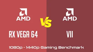 AMD Radeon RX Vega 64 vs AMD Radeon VII - 1080p 1440p Gaming Benchmark (Ryzen 9 3950X)