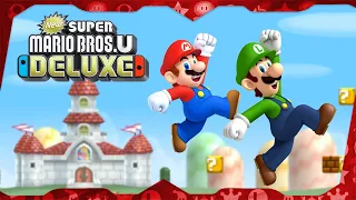 New Super Mario Bros. U Deluxe ᴴᴰ Full Playthrough (Warps, 2-Player)