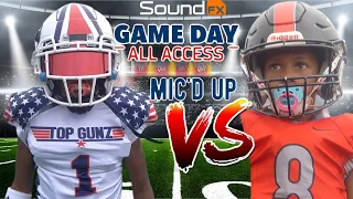 Top Gunz 8U vs Dawg Crew | Youth football MIC’D up EP3