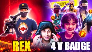 REX VS 4 BADGE 😯LAKA GAMER 🥵DADDY CALLING😱🔥-SAMSUNG A3,A5,A6,A7,J2,J5,J7,S5,S6,S7,S9,A10,A20,A30,A50