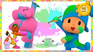 🌈POCOYO & NINA - All The Colors Of The Rainbow [90 min] ANIMATED CARTOON for Children |FULL episodes