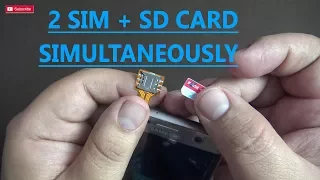 How To Use Dual Sim & SD Card Simultaneously in Hybrid Slot