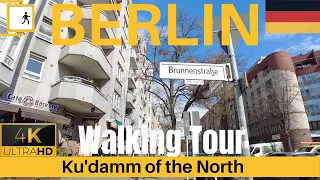 Berlin Germany【4K】Walking Tour in Brunnenstraße (Ku’damm of the North)