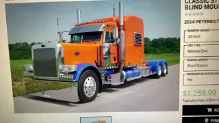 Заказал Бампер, ждать три месяца￼ Peterbilt 389