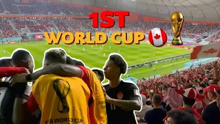 Canada's first world cup goal stadium fan reactions!