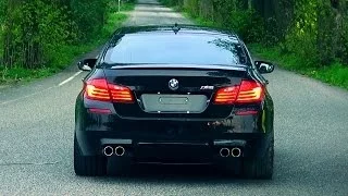 BMW M5 F10 Acceleration exhaust Sound + short presentation 4,4l V8 Biturbo