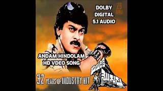 Andam Hindolam Full Video Song || Yamudiki Mogudu || DOLBY DIGITAL 5.1 AUDIO Chiranjeevi, Radha