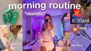 my 6am REALISTIC morning routine:  productive & healthy + new begginings♡