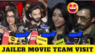 Jailer Movie Team Visit Verti Theatre | Ramya Krishnan | Vasanth Ravi | Mirna Menon | Anirudh