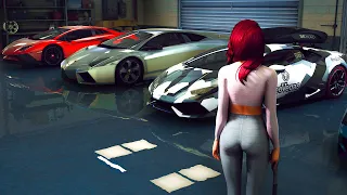 GTA V: Lamborghini CAR MODS! Ultra Realistic Graphics on *RTX 3090* - Ray-Tracing Graphics Gameplay!