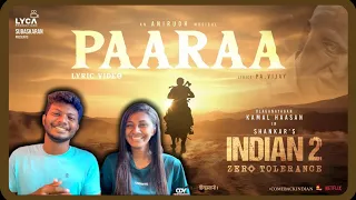 Indian 2 Paaraa Lyric Video-Reaction | Kamal Haasan | Shankar | Anirudh | Subaskaran | Lyca | ODY