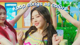 kpop songs as colors
