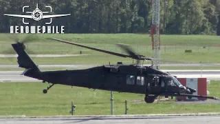Trio of 160th SOAR MH-60M Black Hawks Start Up & Depart from Tri-Cities Airport (TRI)_19Oct21