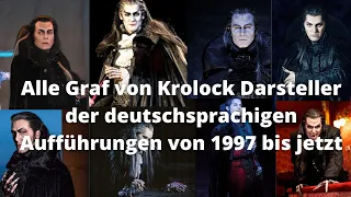 Alle Grafen von Krolocks der Deutschsprachigen Aufführungen von 1997 bis jetzt