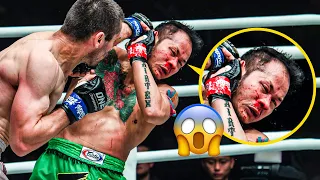 INSANE! Dagestani Kickboxing Champion KNOCKS OUT Muay Thai Legend 😱