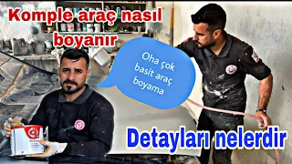 Araç nasıl boyanır detaylı anlatım iyi seyirler