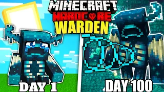 I Survived 100 Days as WARDEN in Minecraft Hardcore (Hindi)